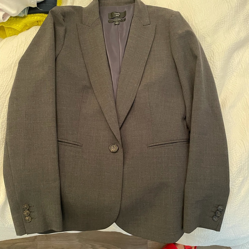 Italian wool grey j crew suit jacket (also have matching pants for sale)